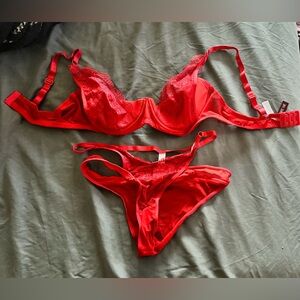 Red Adore Me set